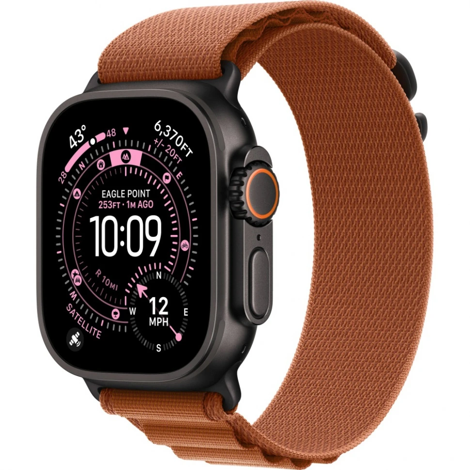 Умные часы Apple Watch Ultra3 49 mm Black Titanium case with Terracotta Alpine Loop