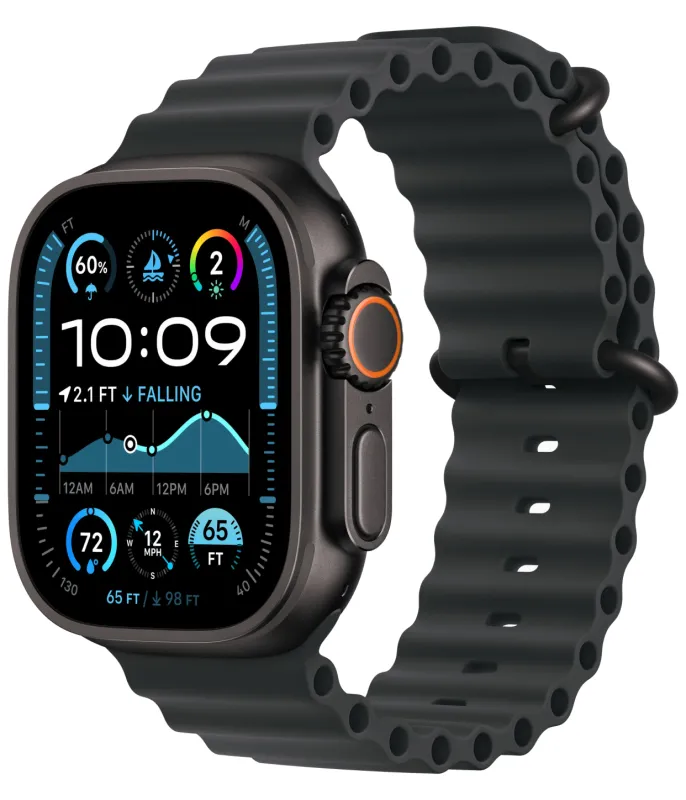 Умные часы Apple Watch Ultra 2 (2024)  49 Black Titanium case with Black Ocean Band