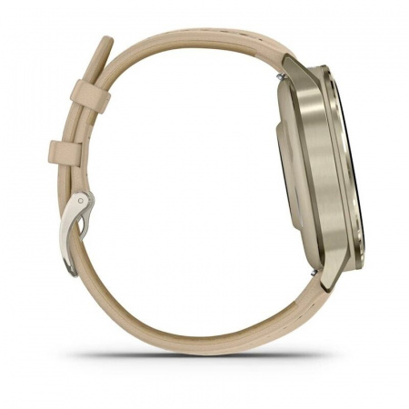 умные часы watch garmin venu 4 41 mm lunar gold leather 010-03013-00