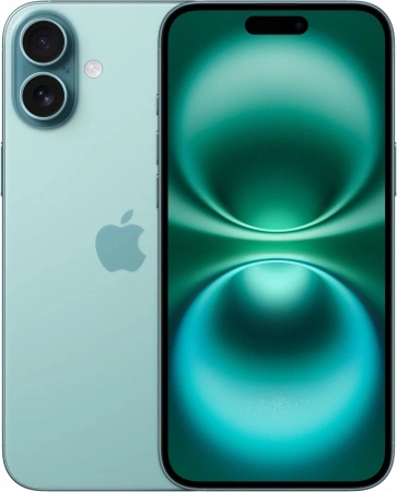 Смартфон Apple iPhone 16 256 ГБ, Teal (nano-SIM + eSIM)
