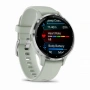 умные часы watch garmin venu 3s silver stainless sage grey 010-02785-51