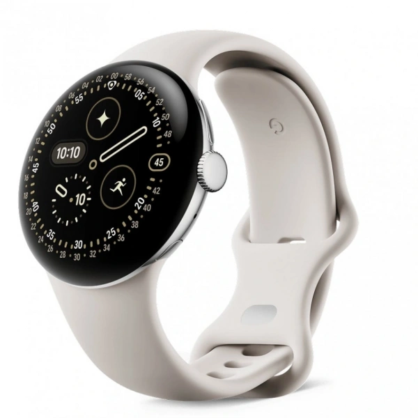 Pixel Watch 4 41 Wi-Fi Polished Silver/Porcelain Active Band