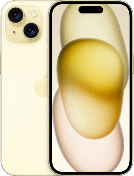 Смартфон Apple iPhone 15 128 ГБ, Yellow (nano-SIM + eSIM)