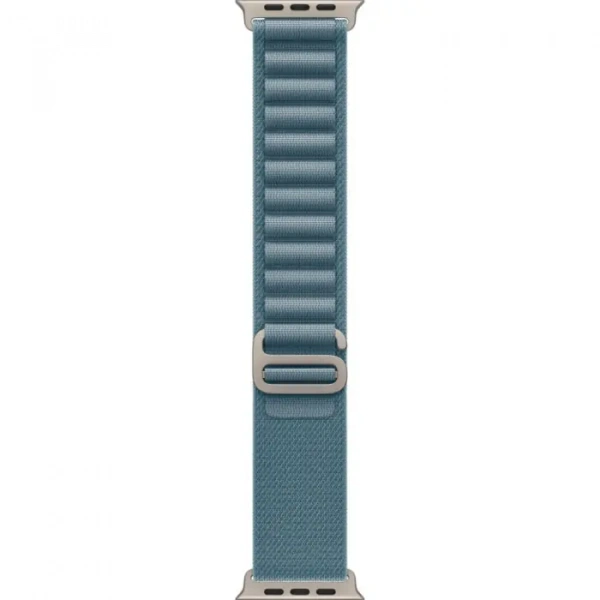 умные часы apple watch ultra 3 49 natural titanium case with l light blue alpine loop