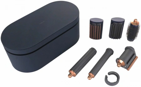 стайлер dyson hs08 airwrap id long barrel prussian blue/rich copper (diffuser)