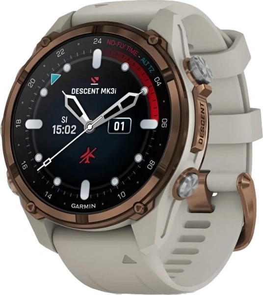 Умные часы Watch Garmin Descent MK3i 43 Sapphire Titanium Bronze with French Gray
