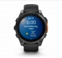 умные часы watch garmin fenix 8 43 amoled sapphire carbon gray dlc titanium with black silicone