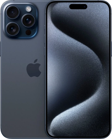 Смартфон Apple iPhone 15 Pro Max 512 ГБ, Blue Titanium (eSIM)