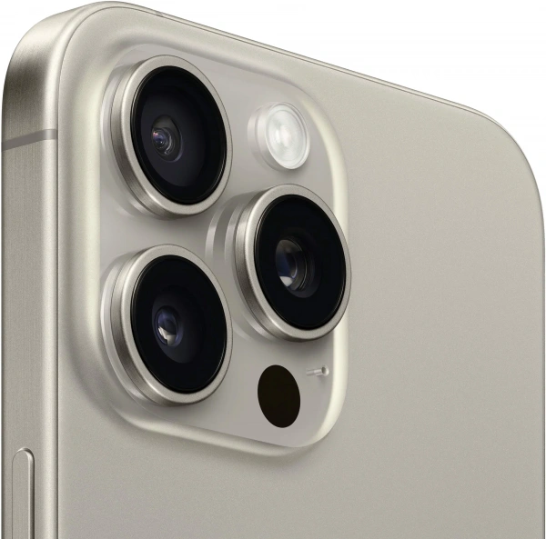 смартфон apple iphone 15 pro max 256 гб, natural titanium (nano-sim + nano-sim)