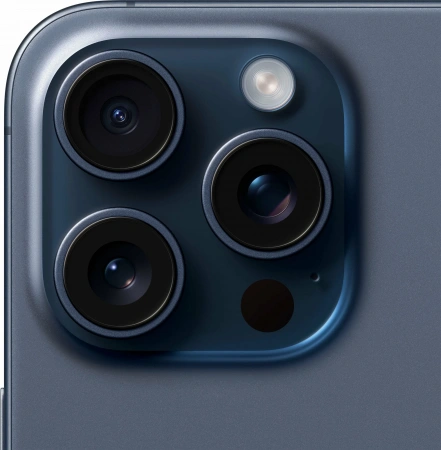 смартфон apple iphone 15 pro max 512 гб, blue titanium (esim)