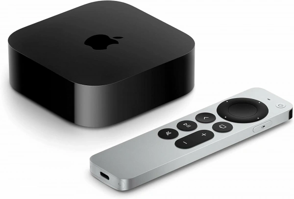 apple tv (2022) 4k 64 гб, black (mn873)