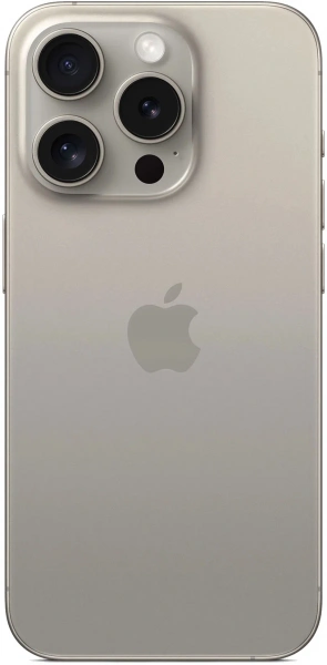 смартфон apple iphone 15 pro max 256 гб, natural titanium (nano-sim + nano-sim)