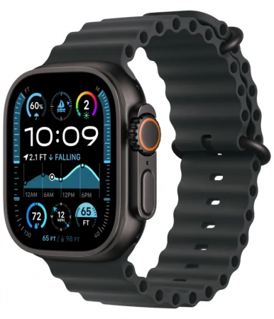 Умные часы Apple Watch Ultra 2 (2024)  49 Black Titanium case with Black Ocean Band