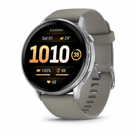 Умные часы Watch Garmin Venu 4 45 mm Silver with Silver Gray Silicone Умные часы Watch Garmin Venu 4 45 mm Silver with Silver Gray Silicone