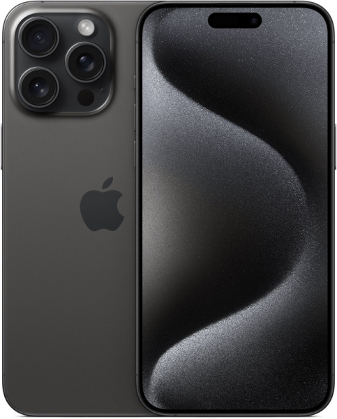 Смартфон Apple iPhone 15 Pro Max 512 ГБ, Black Titanium (nano-SIM + eSIM)