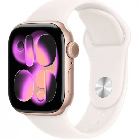 Умные часы Apple Watch S11 46 mm Rose Gold Aluminum Case Sport Band Light Blush S/M
