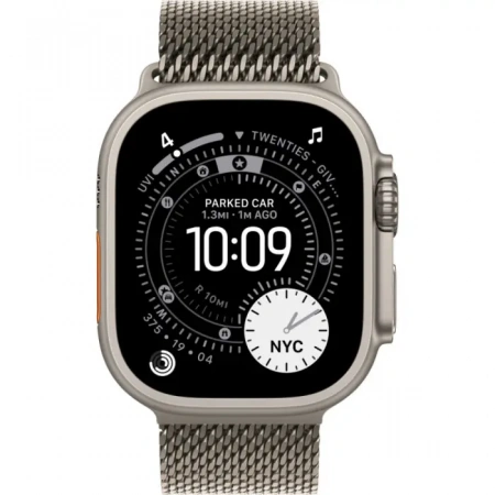 умные часы apple watch ultra 3 49 natural titanium case with l natural titanium milanese loop умные часы apple watch ultra 3 49 natural titanium case with l natural titanium milanese loop