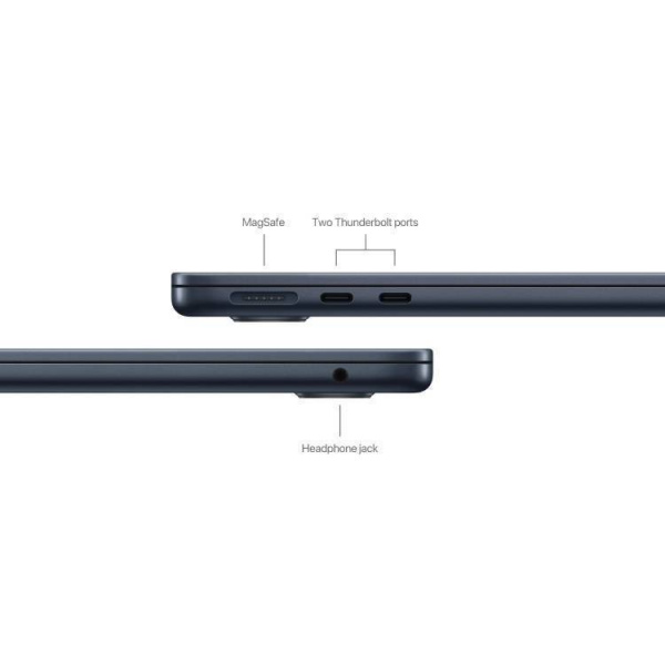 ноутбук apple macbook air 15 (2025) m4 16/256 midnight (mw1l3)