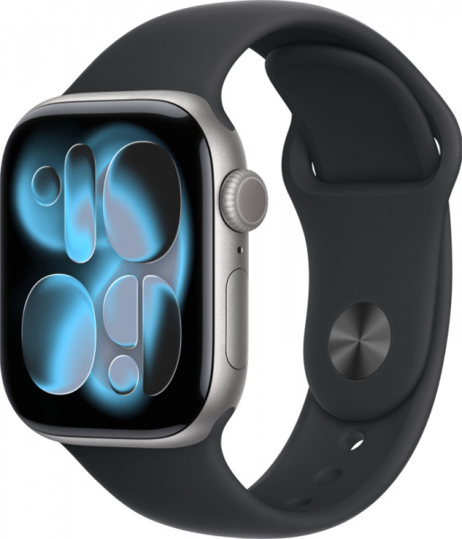 Умные часы Apple Watch S11 46 mm Space Gray Aluminum Case with Black Sport Band M/L