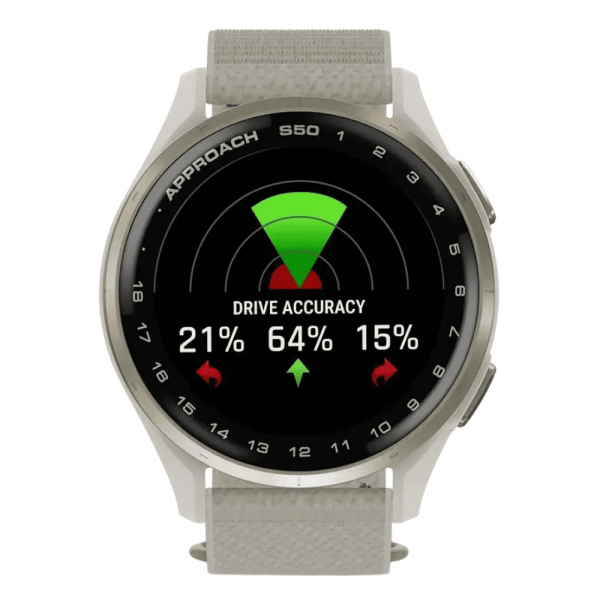 умные часы watch garmin approach s50 43 black with ivory nylon