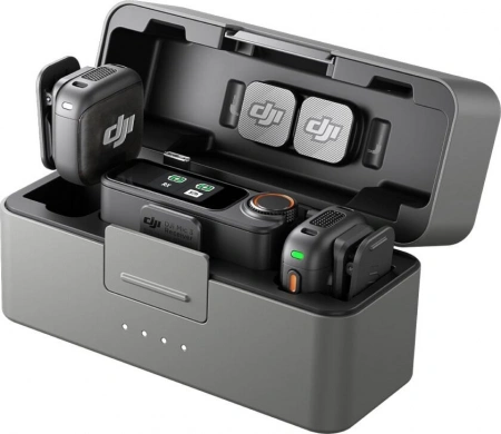 беспроводной микрофон dji mic 3 (2 tx + 1 rx + charging case)