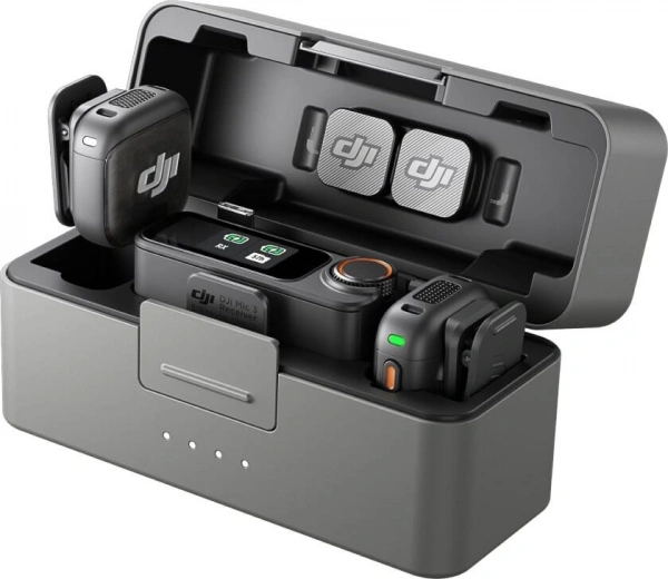 беспроводной микрофон dji mic 3 (2 tx + 1 rx + charging case)