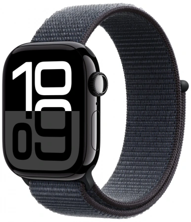 Умные часы Apple Watch S10 46 mm Jet Black Aluminum Case Sport Loop Умные часы Apple Watch S10 46 mm Jet Black Aluminum Case Sport Loop