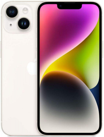 Смартфон iPhone 14 128 ГБ Starlight (nano-SIM + eSIM) Смартфон iPhone 14 128 ГБ Starlight (nano-SIM + eSIM)