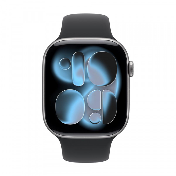 умные часы apple watch s11 46 mm space gray aluminum case with black sport band m/l