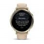 умные часы watch garmin venu 4 41 mm lunar gold leather 010-03013-00