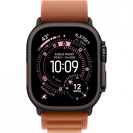 умные часы apple watch ultra3 49 mm black titanium case with terracotta alpine loop умные часы apple watch ultra3 49 mm black titanium case with terracotta alpine loop