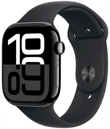 Умные часы Apple Watch S10 46 mm Jet Black Aluminum Case Sport Band M/L Умные часы Apple Watch S10 46 mm Jet Black Aluminum Case Sport Band M/L