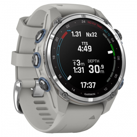 умные часы watch garmin descent mk3i 43 stainless steel with fog gray silicone умные часы watch garmin descent mk3i 43 stainless steel with fog gray silicone