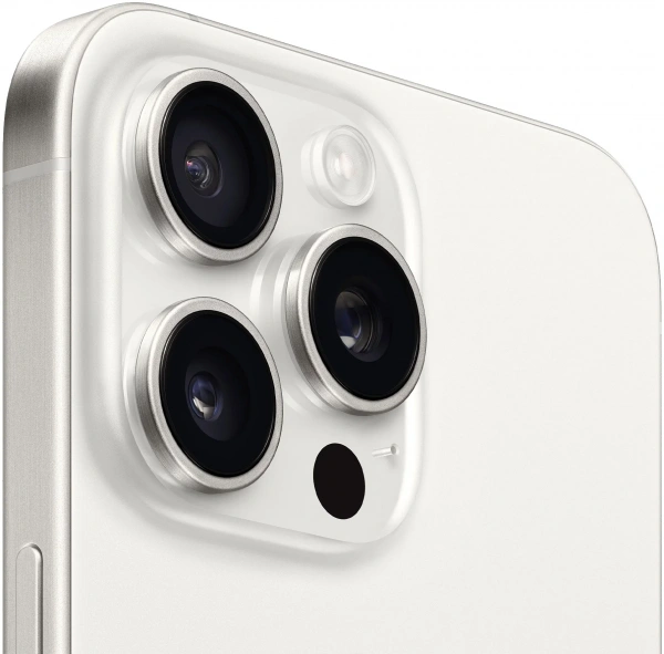 смартфон apple iphone 15 pro max 256 гб, white titanium (nano-sim + nano-sim)
