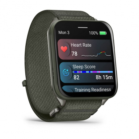 умные часы watch garmin venu x1 moss titanium caseback moss band 010-02980-03