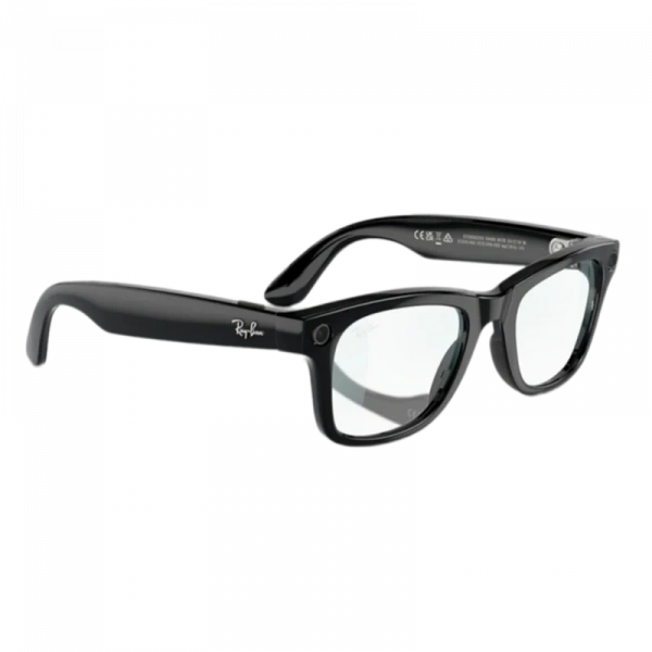 умные очки ray-ban meta glass wayfarer rw4008 shiny black/clear