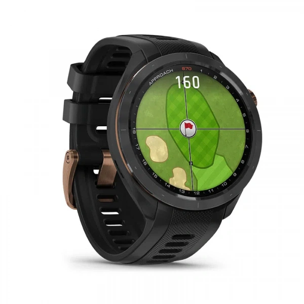 умные часы watch garmin approach s70 47 black copper 010-02746-75